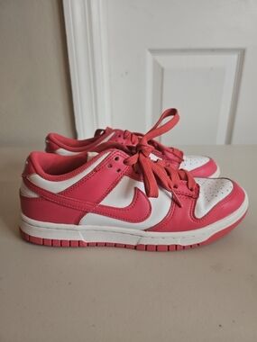 Nike Dunks Low Panda Pink and White Women's Size 7